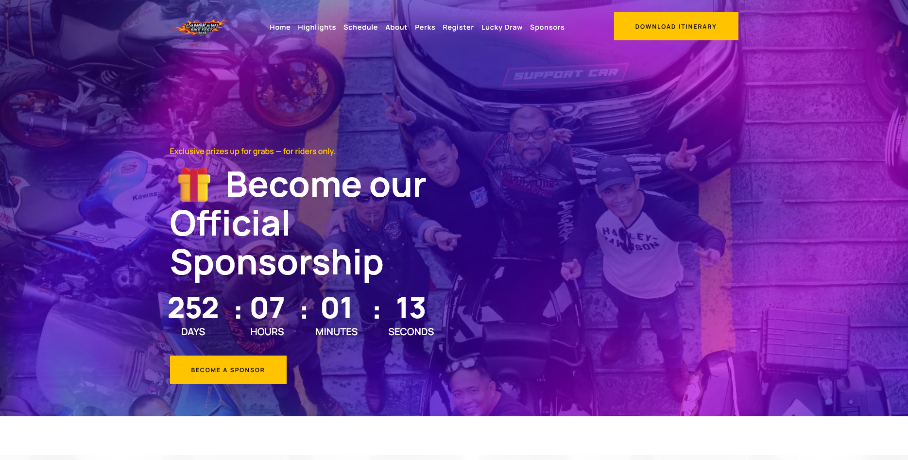 Langkawi Bike Fest – Digital Registration Platform