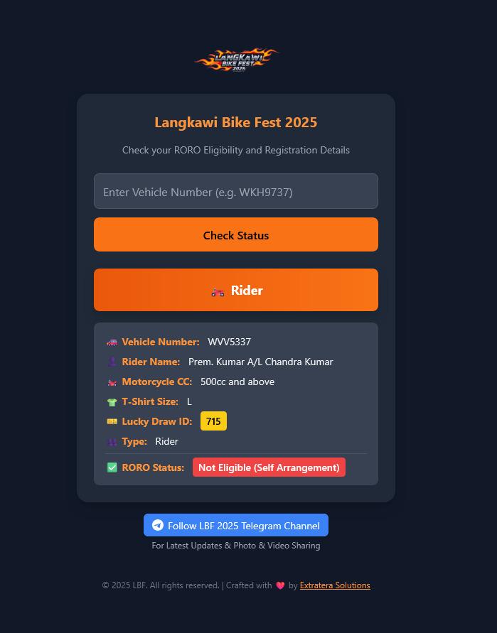 LBF2025 - RORO Ferry Eligibility Verification System