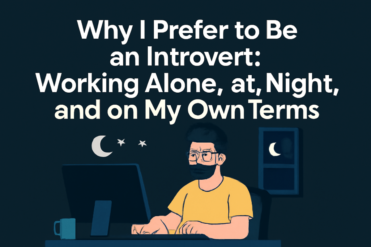 Why I Prefer to Be an Introvert: The Power of Working Alone, At Night, and on My Own Terms